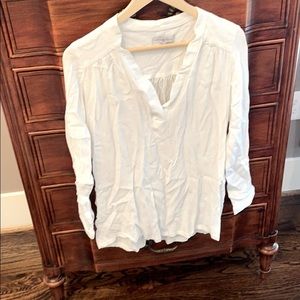 White maternity blouse